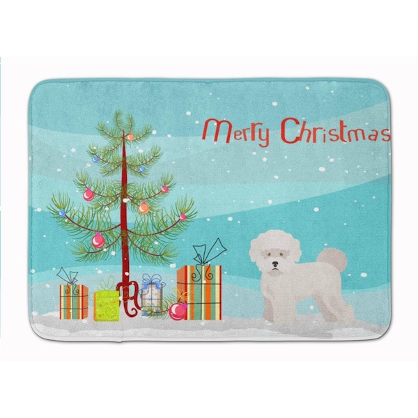 Carolines Treasures Bichon Fris Christmas Tree Machine Washable Memory Foam Mat CK3445RUG - main